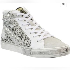 Vintage Havanan. Kate Snake High Top Lace Up Sneakers